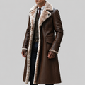 Nash - Men's Notched Lapel Coat with Fur Trim 10