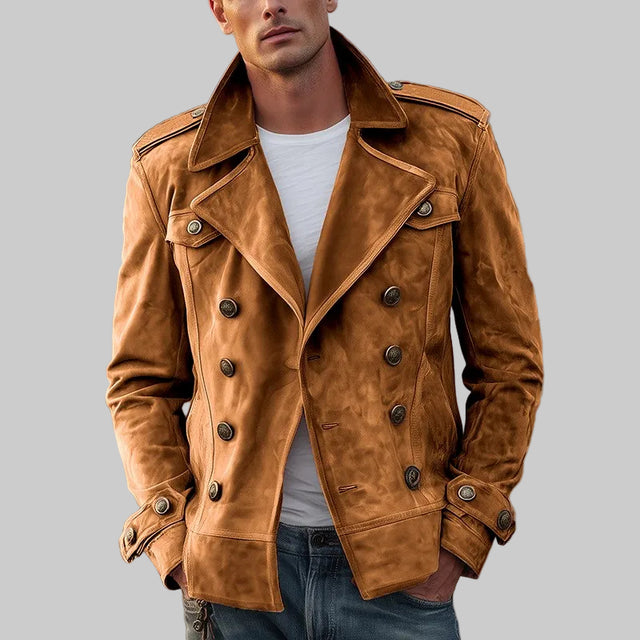 Nathan - Men's Double-Breasted Lapel Jacket 5