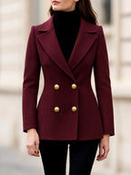Raelynn - Women's Double-Breasted Fitted Blazer 3