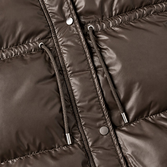 Sarah - Women's Quilted Drawstring Puffer Jacket 12