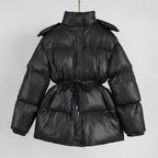 Sarah - Women's Quilted Drawstring Puffer Jacket 2