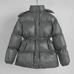 Sarah - Women's Quilted Drawstring Puffer Jacket 4