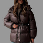 Sarah - Women's Quilted Drawstring Puffer Jacket 6