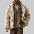 Sean - Men's Sherpa Hooded Utility Jacket