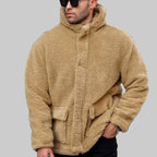 Sean - Men's Sherpa Hooded Utility Jacket