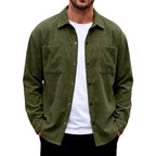 Vincent - Men's Ribbed Corduroy Button-Up Jacket 10