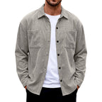 Vincent - Men's Ribbed Corduroy Button-Up Jacket 11