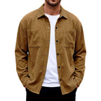 Vincent - Men's Ribbed Corduroy Button-Up Jacket 12